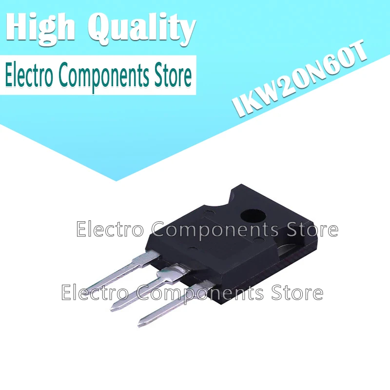 10Pcs/Lot IKW20N60T Insulated Gate Bipolar Transistor (Marking K20T60) K20T60 DIP TO-247 IGBT Transistor