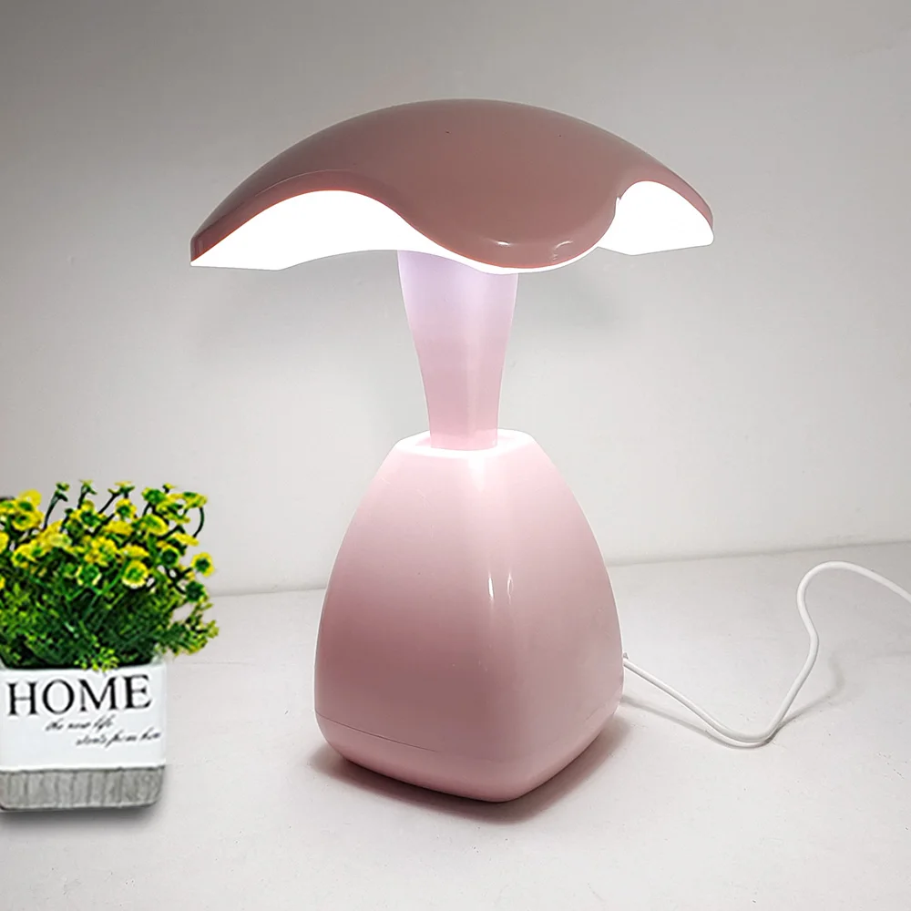 Touch Desk Lamp Mushroom Shape Eye Protection Learning Pluggable Reading Led Studio Light Lamps Study Table Writing Bright Night