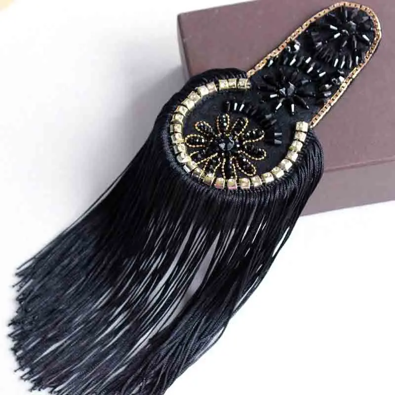 Suit Dress Shoulder Accessories Stage Decoration Clothes Patch Tassel Epaulettes Clothing Accessories