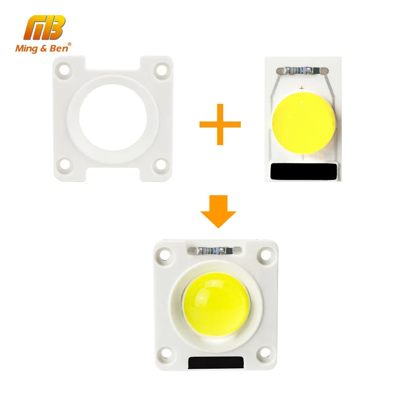 MINGBEN MDCOB LED Chip 20W 30W 50W AC 220V Warm White Day White Cold White Lampada for Floodlight Spotlight DIY Outdoor Lighting