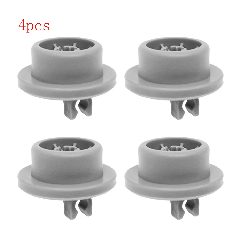 4Pcs Dishwasher Lower Rack Basket Dishrack Wheel Roller Axle Stud Kit Assembly 165314 Fit for Bosch Replacement