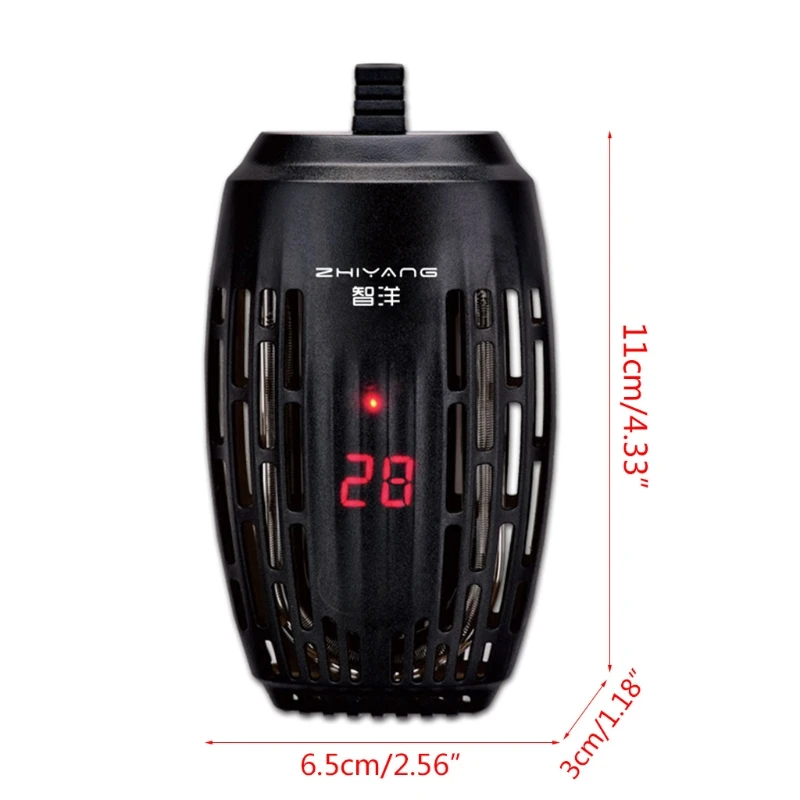 25W/50W/75W/100W Aquarium Heater Fish Tank Turtle Submersible Thermostat Gauge LED Digital Display Heating Rod