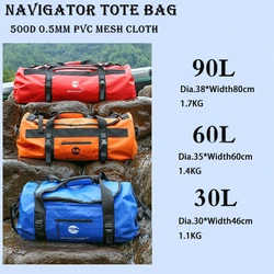 30L 60L 90L Large Capacity Upstream Waterproof Backpack Outdoor Swim Drifting Storage Hand Bag Hiking Camping Travel Fitness Bag