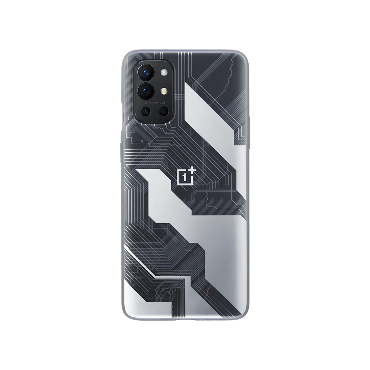 OnePlus 9R Quantum Bumper Case, Geekiness Original, Proteção de Placa de Circuito, Capa Traseira, Arenito, Gelo do Mar Negro