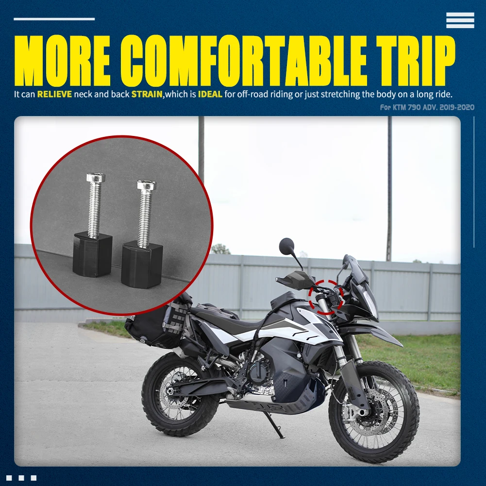 For KTM 790 Adventure ADV R 2019 2020 Motorcycle Handle Bar Riser Clamp Extend Handlebar Adapter Mount Bracket Kit Raise 33mm