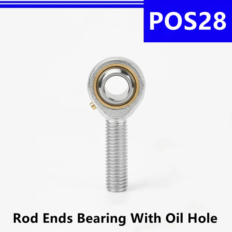 

1Pcs POS28 M28x2mm Fish Eye Rod Ends Bearing Male Thread Universal Knuckle Ball Joint