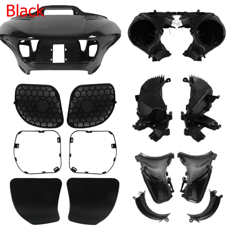 Motorrad Front Outer Innen Verkleidung Lautsprecher Handschuhfach Luftkanal Für Harley Road Glide 2015-2024