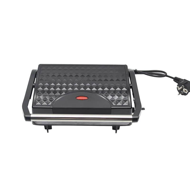 New 750W Sandwich Maker Breakfast Machine Barbecue Roast Intestinal Hamburger Panini Machine Steak Frying Pan Eggs Cooker 220V