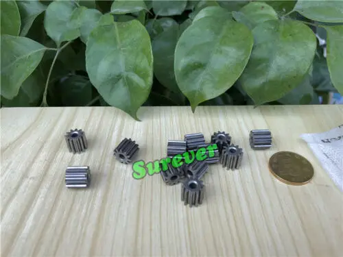 2PCS Metal Gear 3.12mm Aperture 11 Teeth for 540/545/550/555 Motor/Toy Car