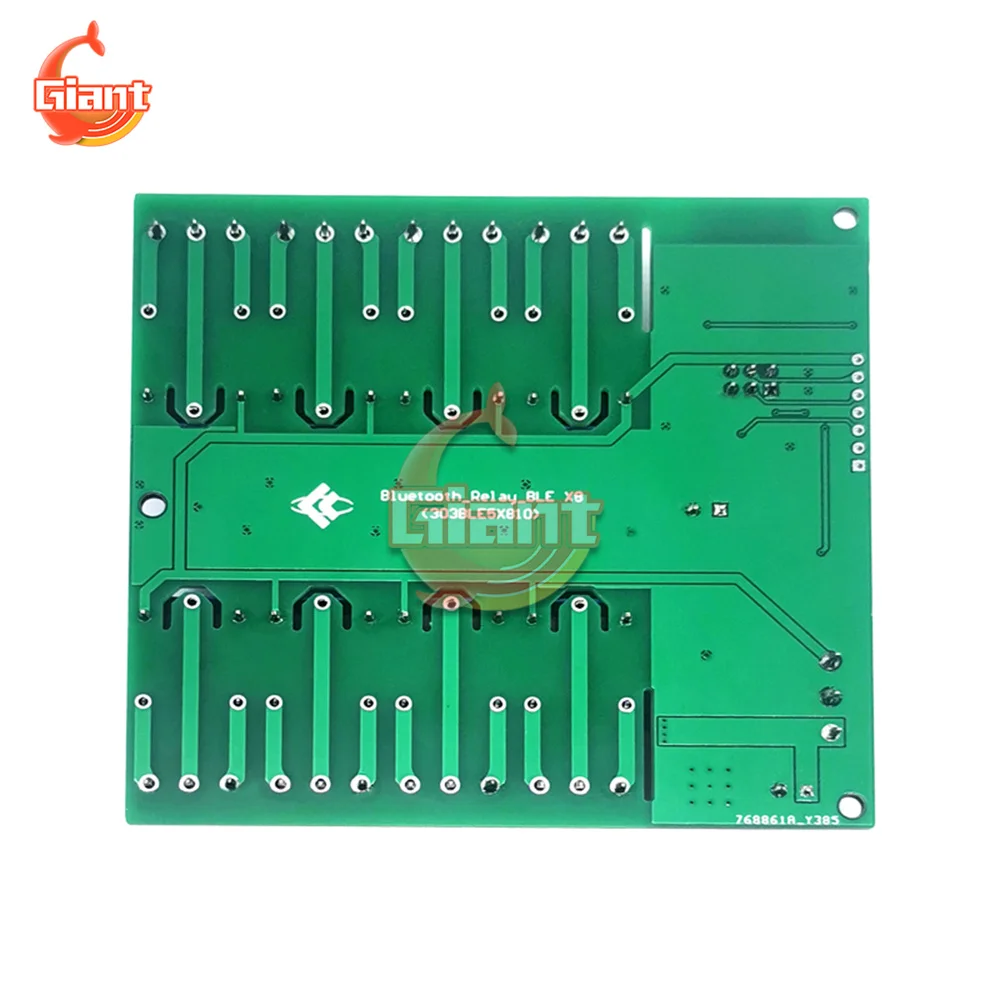 1/2/8-Channel BLE for Bluetooth 5.0 Relay Wireless Relay Module Componen Reserved UART Debugging Interface