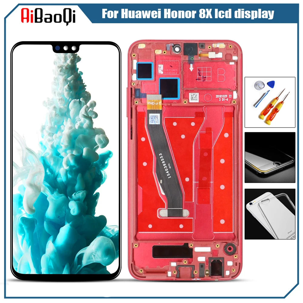 

Original LCD 6.5 For Huawei Honor 8X LCD Display+Touch panel Digitizer JSN-L21 JSN-L42 for HUAWEI Honor8X Screen With Frame