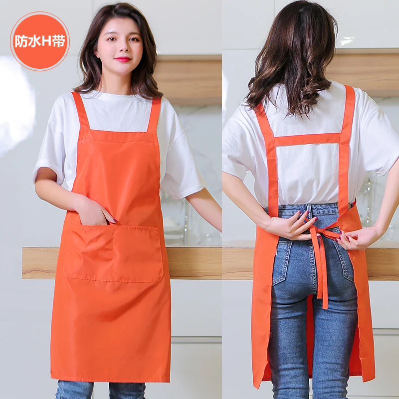 Waterproof and oil-proof female apron Restaurant kitchen maternal and child swimming pool car wash apron adult work clothes