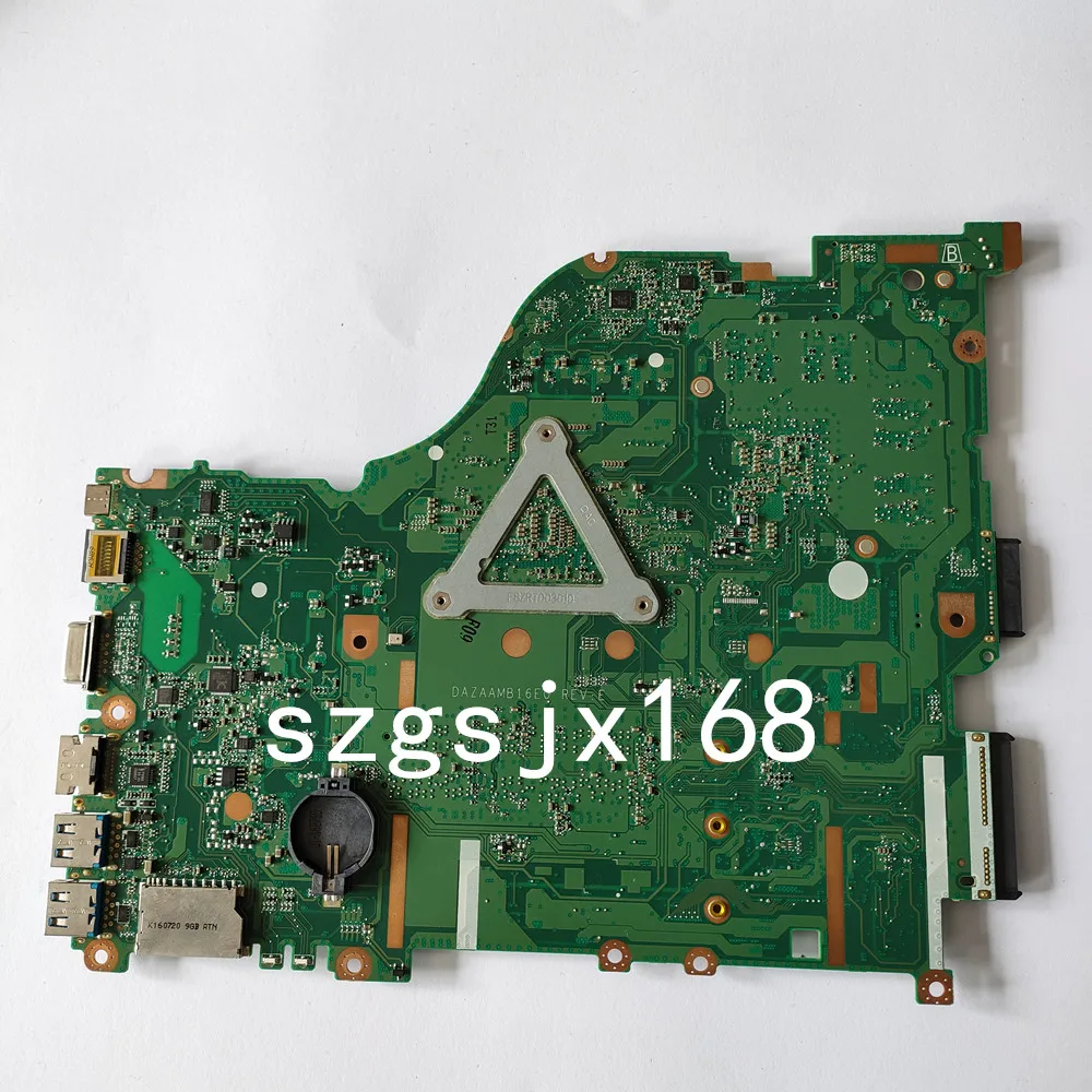 Imagem -02 - para Acer E5575 E5-575g F5-573 Laptop Placa-mãe Zaa X32 Dazaamb16e0 Mainboard com Cpu: I57200u Gpu: N16p-gt-a2 100 Testado