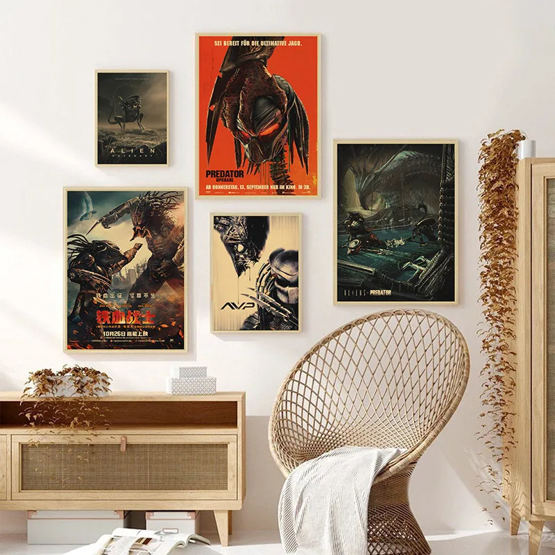 Elenco de Alien vs. Predador: A Decisão Certa para Decoração de Parede com Estilo de Cinema de Terror