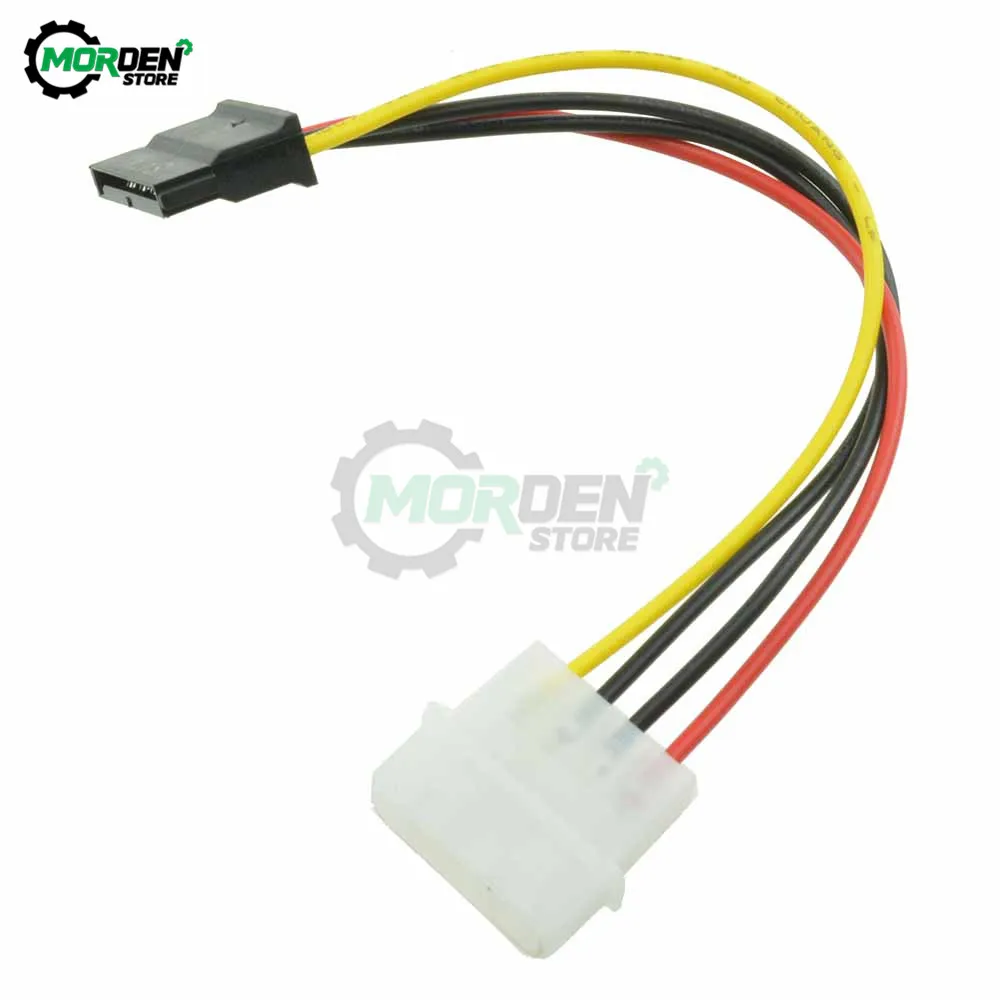 5PCS Male Female 4-pin Power Drive Adapter Cable to Molex IDE SATA 15-pin Connector Extension Cable Fast Shipping