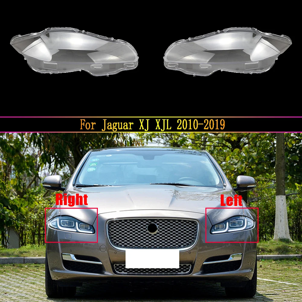 

For Jaguar XJ XJL 2010-2019 Headlight Cover Transparent Lampshade Lamp Case Headlamp Shell Plexiglass Replace Original Lens