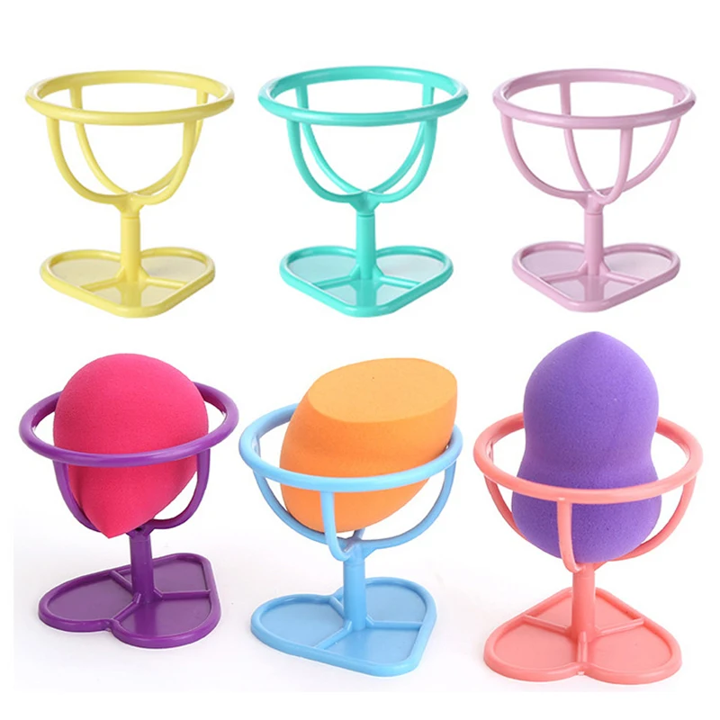 Multi-color Makeup Beauty Egg Powder Puff Sponge Display Stand Drying Holder Rack Cosmetic Sponge Puff Holder Storage Bracket