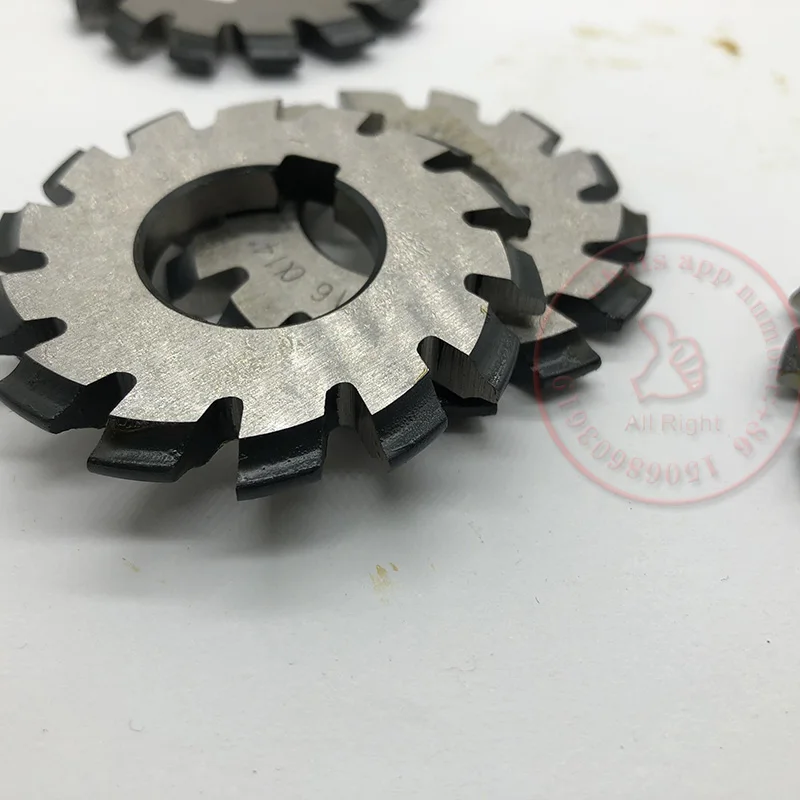 Disc gear milling cutter DP gear milling cutter DP8-DP16 set 1-8 pressure Angle 14.5 degrees