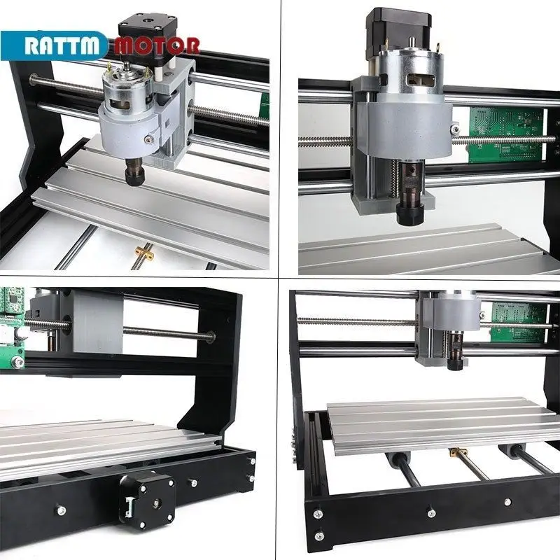 Fresadora de grabado láser de Pvc Pcb, enrutador de madera, 3 ejes, 3018 Pro CNC GRBL Control