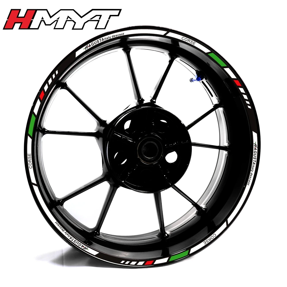 MV Agusta brutale800 920 990r RR 1090 f3f4 Turismo Veloce RC retrofit wheel rim edge reflective sticker 17 inch wheel rim Decal