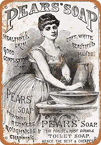 

Pear'S Soap Wall Poster Tin Sign Vintage BBQ Restaurant Dinner Room Cafe Shop Decor