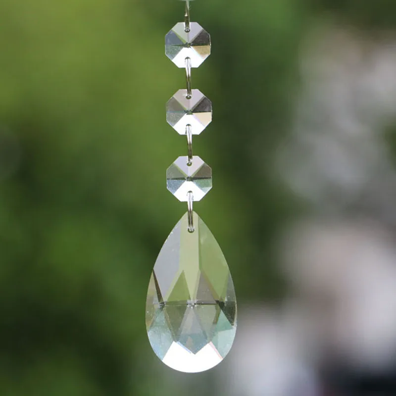 

20pcs/lot Clear Chandelier Glass Crystals Lamp Prisms Parts Hanging Drop Pendants Lighting Accessories