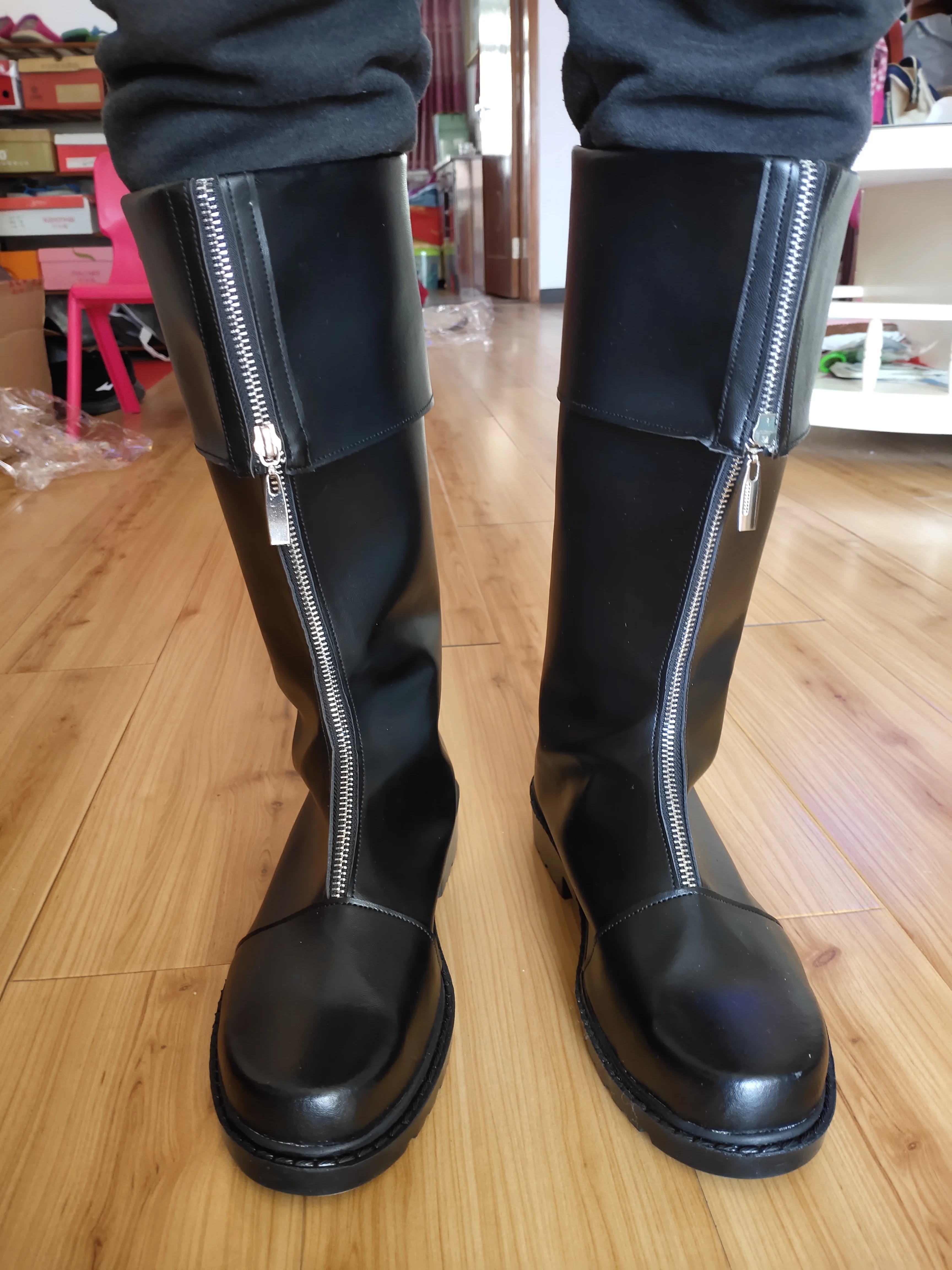 Final fantasia vii ff7 zack fair cosplay sapatos botas rainbowcos0 jogo de natal anime halloween