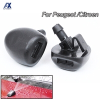 2PCS/Set Front Windshield Wiper Water Washer Jet Nozzle For Peugeot 407 206 206 Nozzles Kit For Citroen C2 C5 MK1