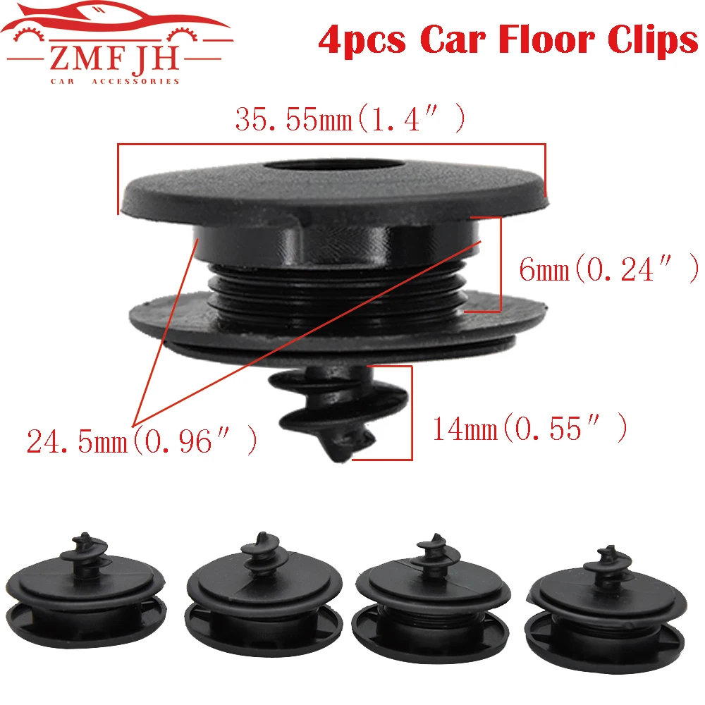 4PCs Universal Car Fastener Floor Mat Clips Carpet Fixing Clamps Buckles  For VW All Models Clamps Holders Fasteners Anti Skid