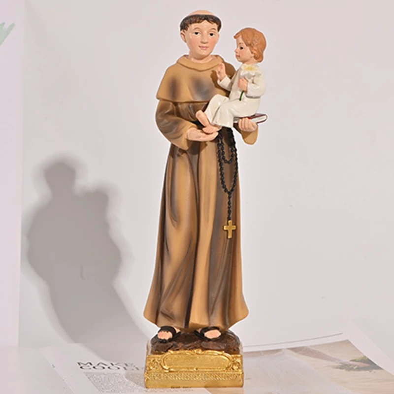 Holy Father's hand holding Holy Child Handicraft statue God Christianity Home ornaments