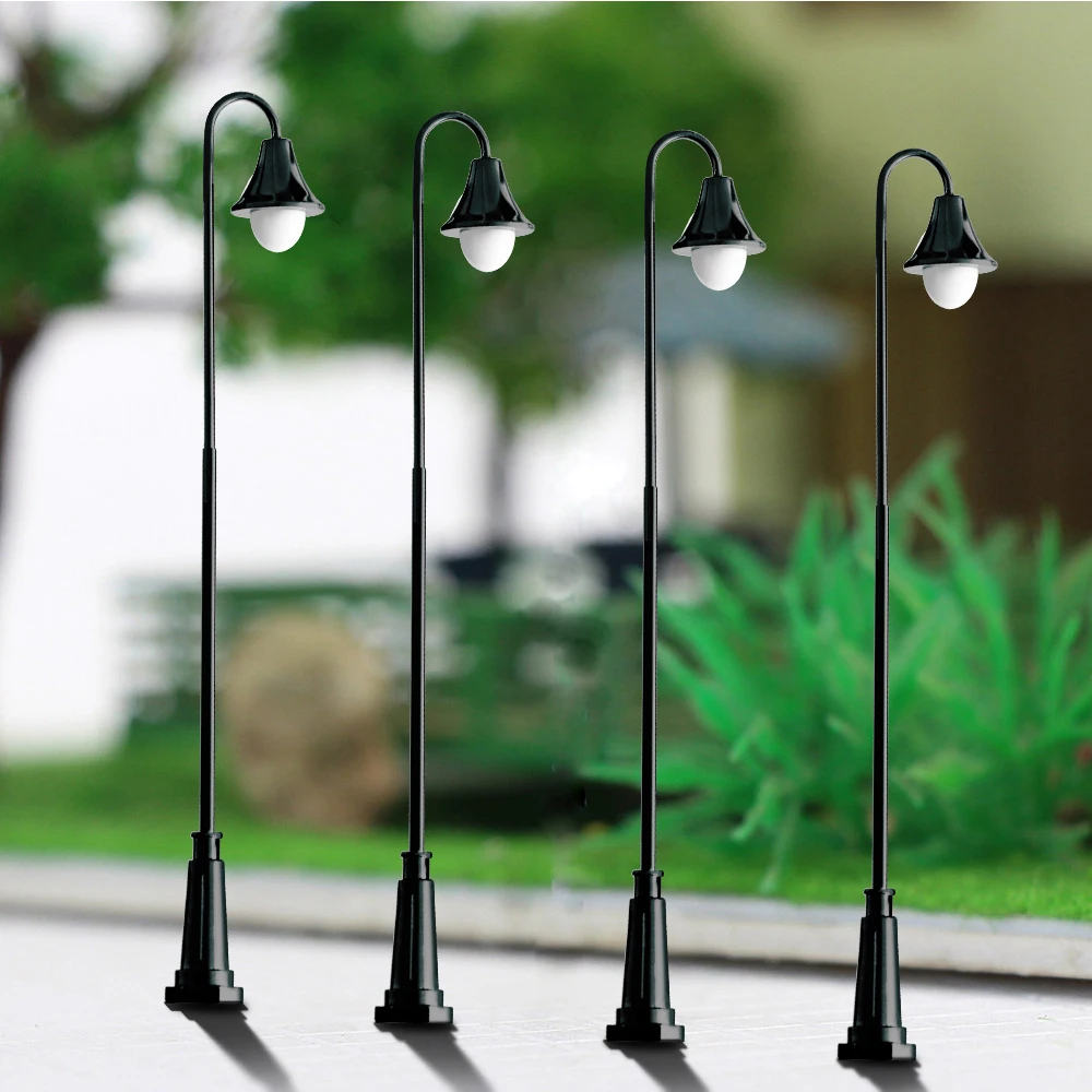 Garden Light Railway Train Lamp 12v LED Coolwhite Sand Table Architecture Building Kits for Park Scenery Decoration 3pcs