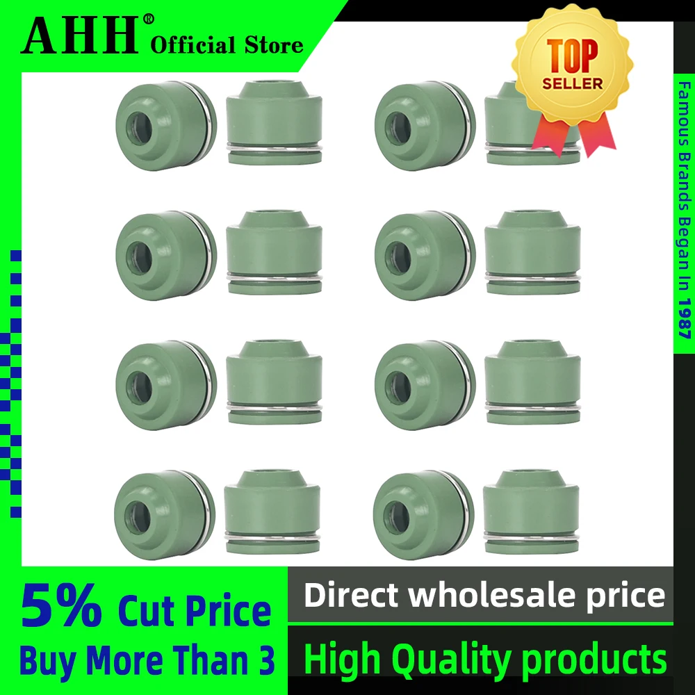 AHH 16PCS/set Hight Quality Valve Oil Seal Intake & Exhaust For YAMAHA FZR250 FZR400 3LH 1HX FZR 250 400 Motorcycle Accessories