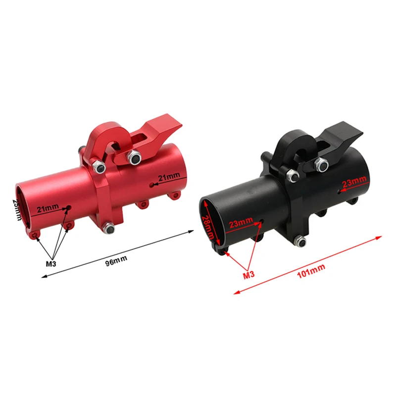 2PCS RC Agrigulture UAV Aluminum Alloy Horizontal Folding Arm D25/28/30/35/40mm Carbon Tube Clip Pipe Clamp Fixed Connector