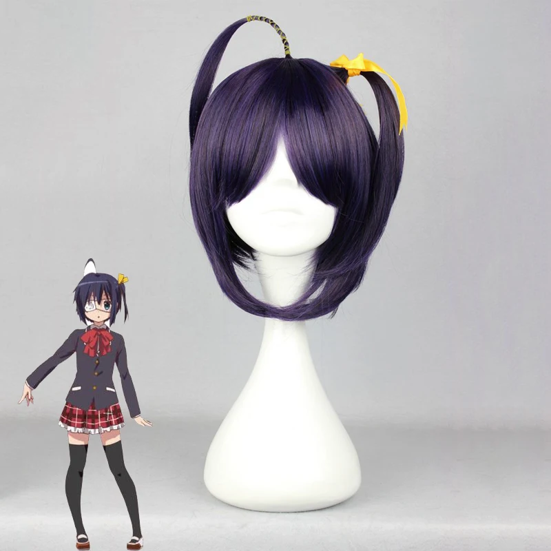 

Chuunibyou demo koi ga shitai Takanashi Rikka Cosplay Wig Heat Resistant Hair For Women Halloween Party Wig+ Wig Cap