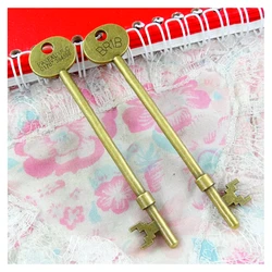 8pcs 95*19MM key pendant key charms Antique Bronze Plated Jewelry findings key accessories