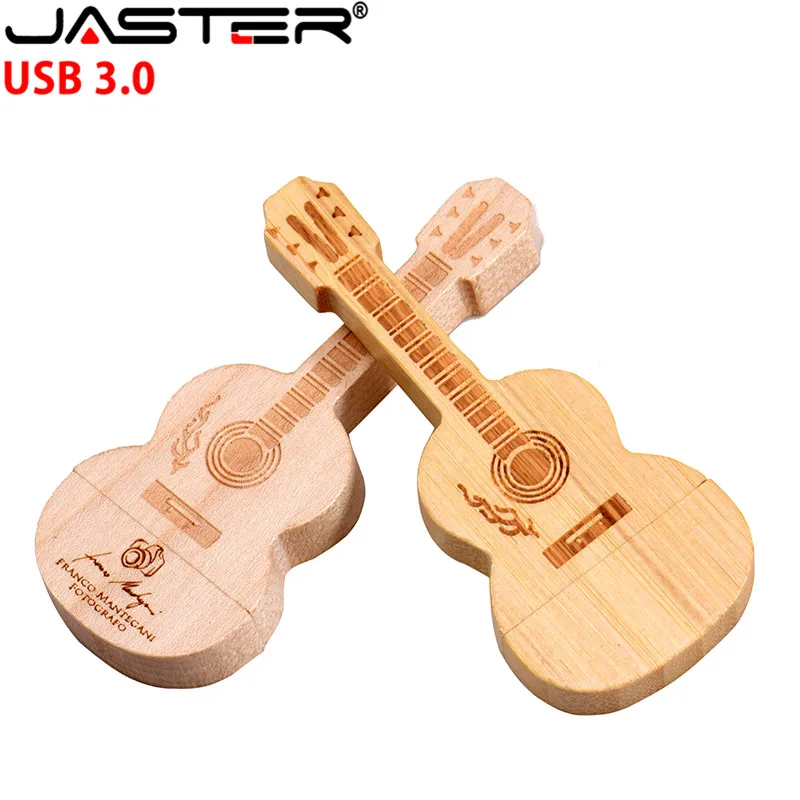 

JASTER (1 PCS free LOGO) wooden guitar violin music usb flash drive hearts pendrive 4GB 16GB 32GB 64GB 128GB customer LOGO