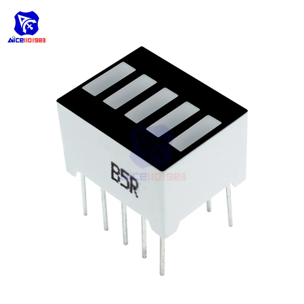 Рисунок 3 - 5-сегментный светодиодный индикатор