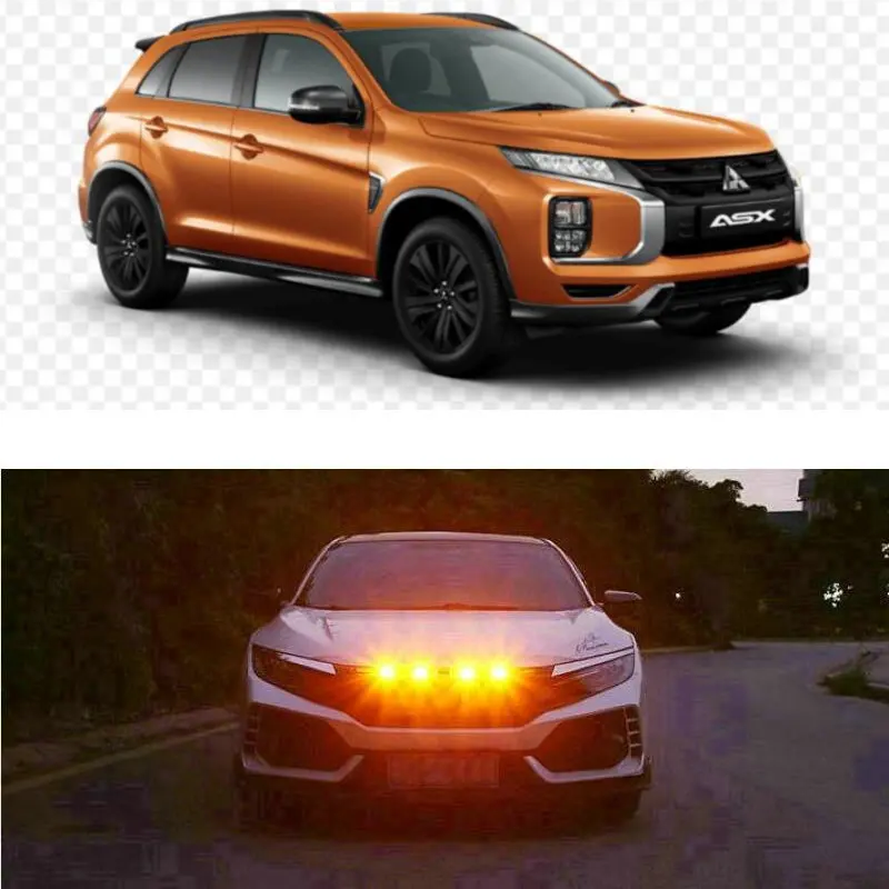 

Car Accessories Grille Light Lamp For mitsubishi asx lancer outlander l200 lancer 10 Canter Grandis Pajero I-Mie Space CARISMA