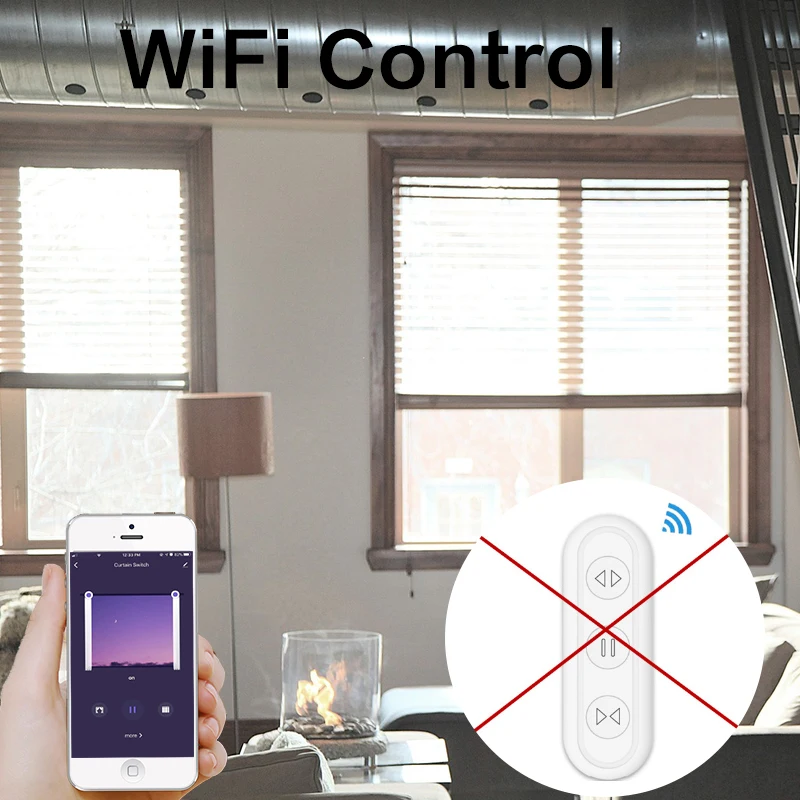 Tuya Smart Home Roller Shutter Window Blinds Switch WiFi Curtains Electric Motor Control Voice Control SmartLife GoogleHomeAlexa