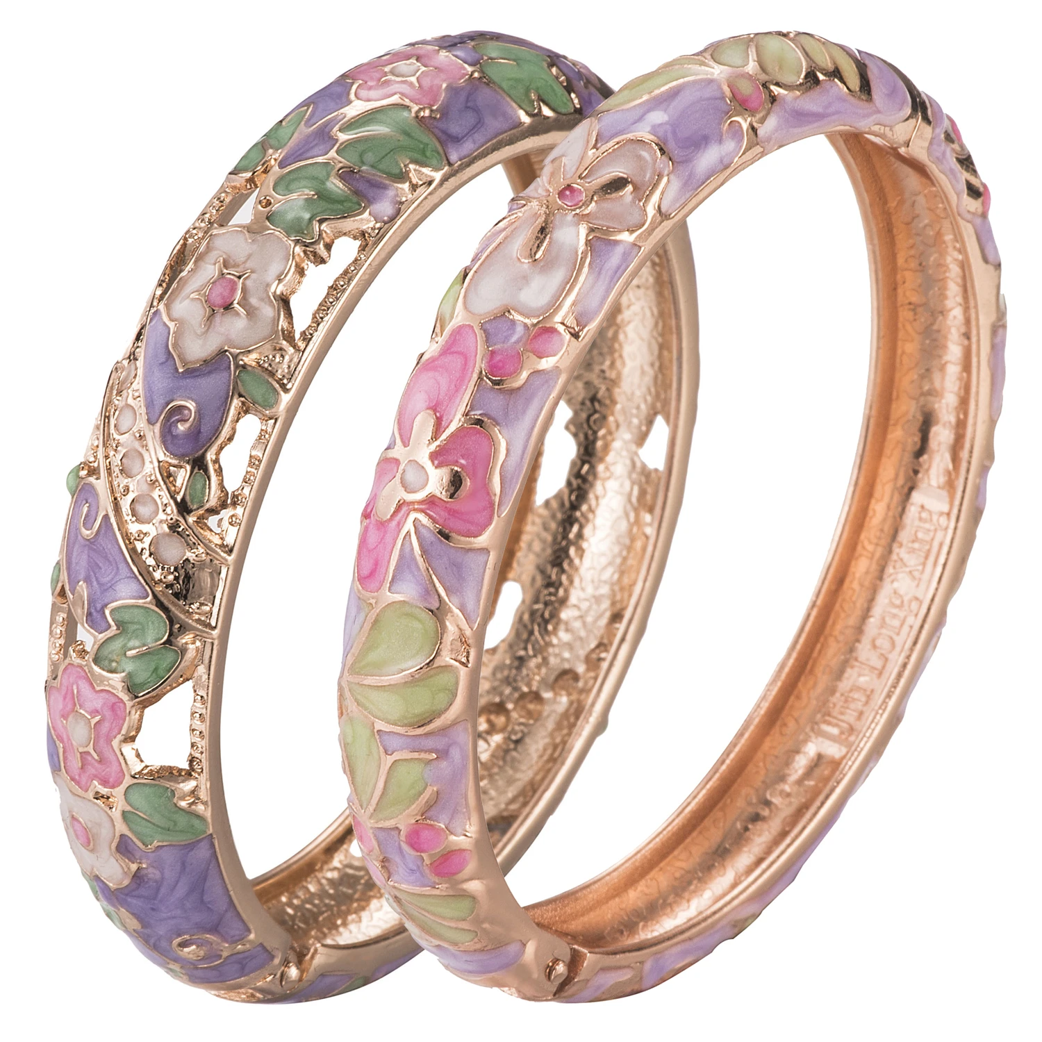 2PCS Indian Bangles For Women Women\'s Bangle Cloisonne Bracelet Sets Women\'s Jewelry Vintage Accessories Trendy Style Bangles