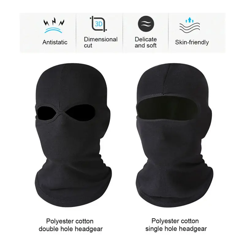 Outdoor Cycling Headgear Cotton Super Elastic Caps Windproof Full Face Masks Hood Neck Warmer Protector Beanies Balaclava