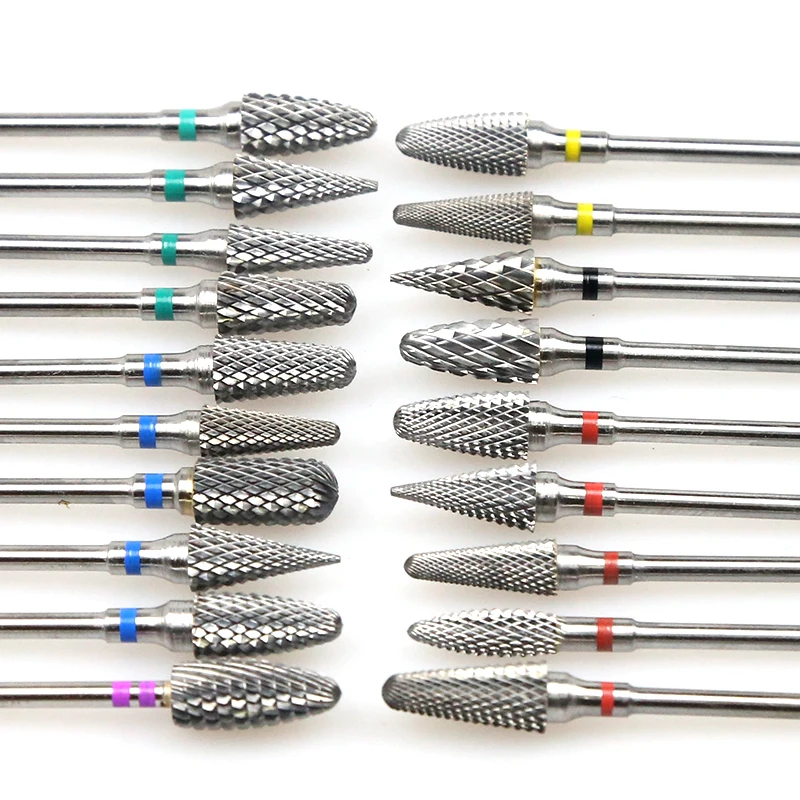 Carbide Rotary Burr Móng Mũi Vòi Phun Cho Móng Tay Điện Dao Phay Cho Máy Làm Móng Tay Xay Cắt Cho Dụng Cụ Bấm Móng Tay