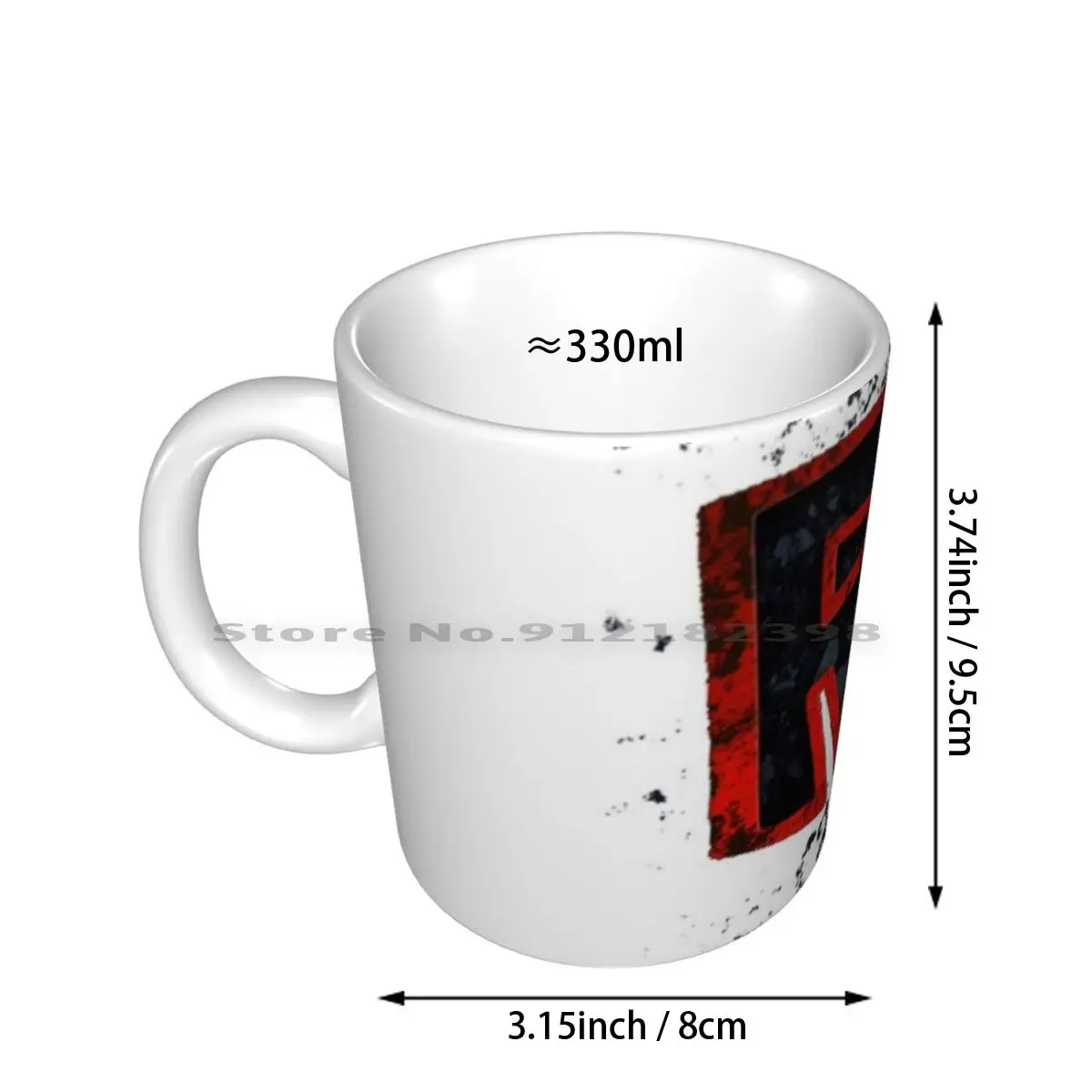 Logo Black And Red Ceramic Mugs Coffee Cups Milk Tea Mug Games Logo Creative Trending Vintage Gift Bottle Cup