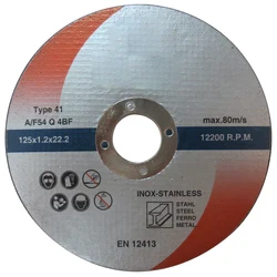 10PCS/LOT 125x1.2x22.23mm Metal disc cutter Cutting wheels Abrasive tools for cutting rebar,iron,and steel.5