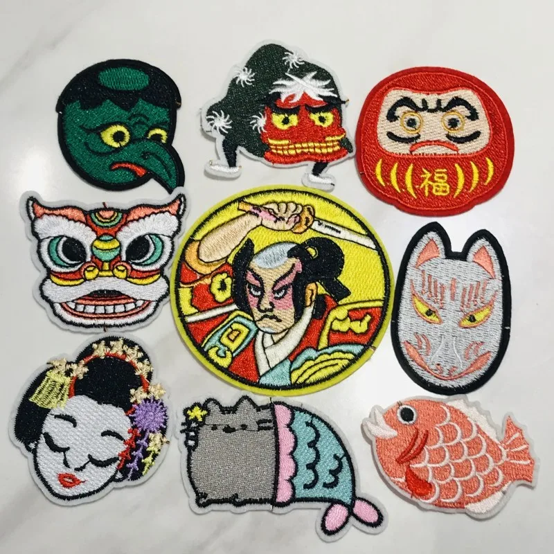 1 pz Harajuku giappone Patch ricamo per abbigliamento ferro fai da te su toppe sulla borsa dei vestiti accessori Patch personalizzati