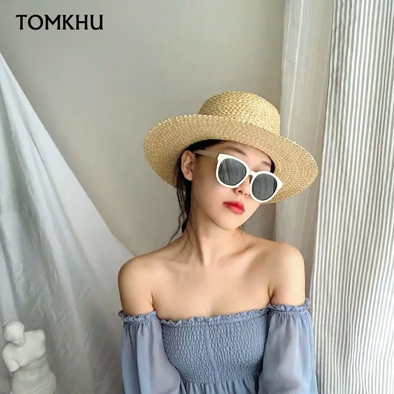 Fashion Anti-UV Panama Beach Hat New Summer Wide Brim Straw Hat Big Sun Hat for Women Ladies Bowknot Derby Hat Chapeau Femme