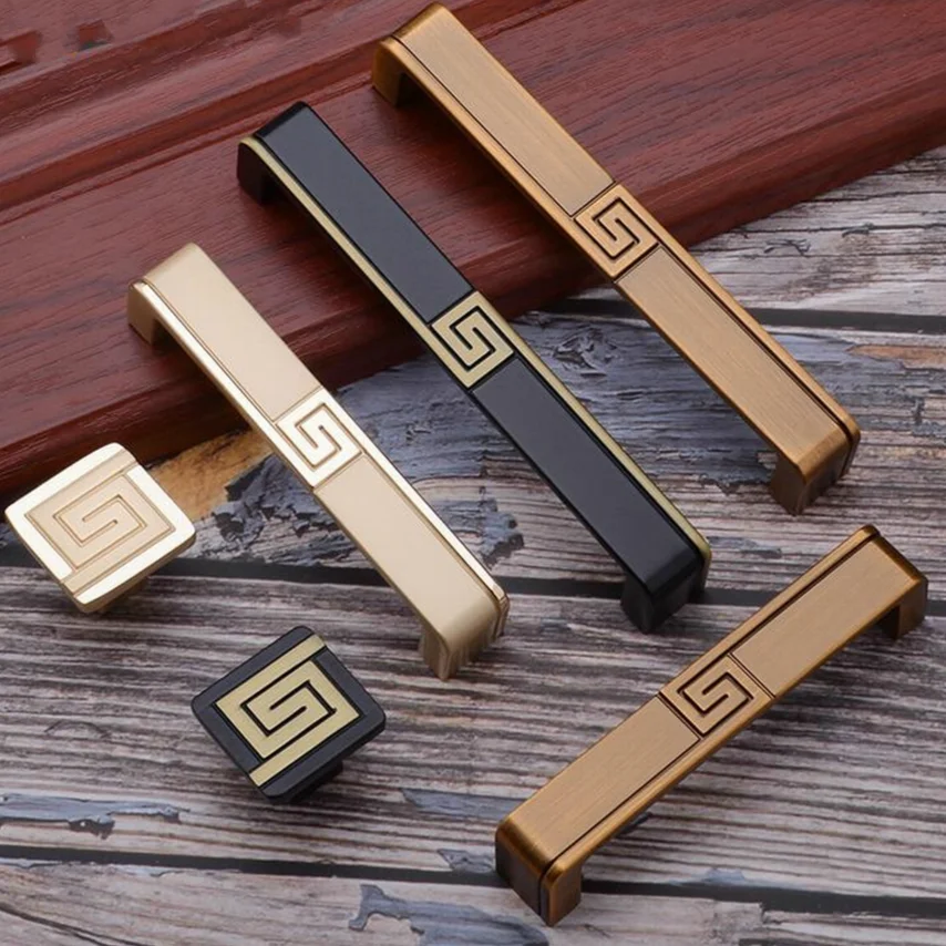 Lucky Cloud Chinese Style Classical Ambry Handle Drawer Kitchen Door Furniture Hardware Zinc Alloy Handle