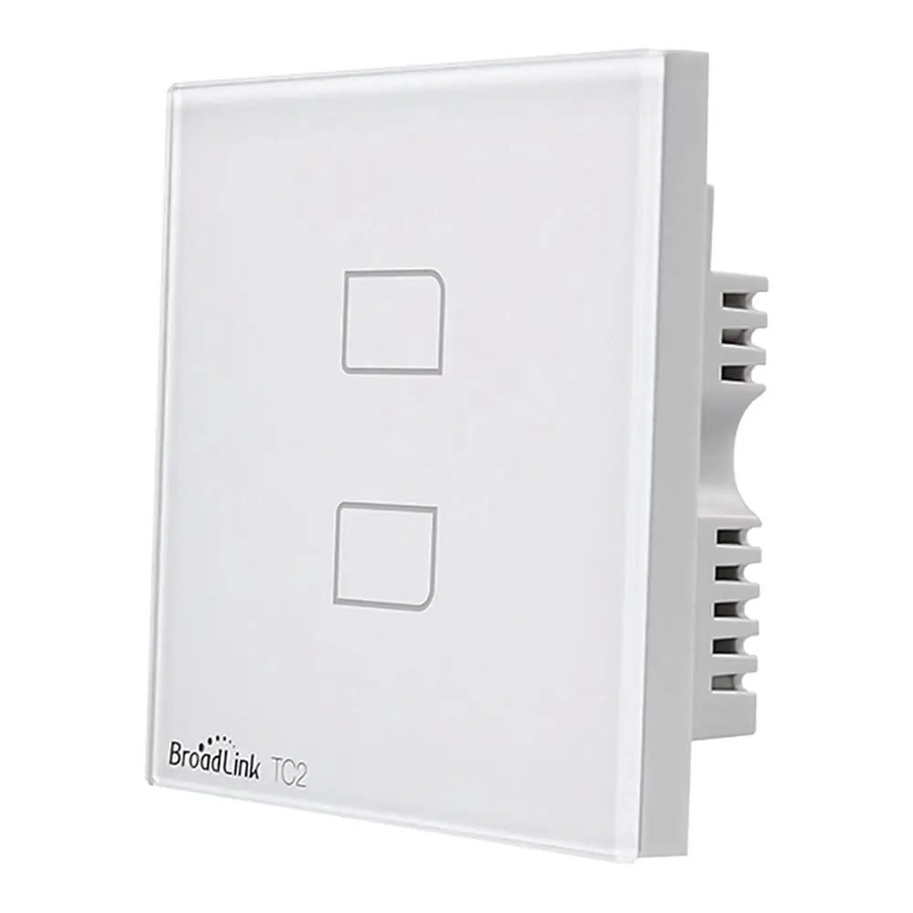 Broadlink TC2 Uk Versie 1/2/3 Gang Wifi Domotica Smart Afstandsbediening Led Licht Geschakelde Touch Panel Via RM4 Pro