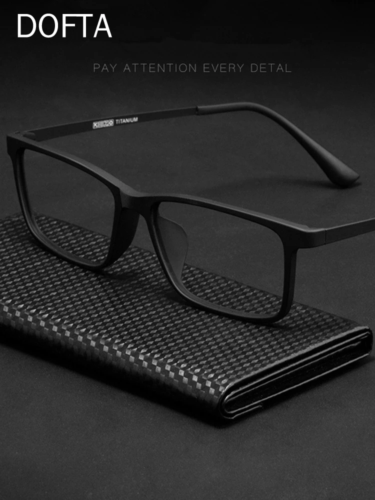 

DOFTA TR + Titanium Prescription Eyeglasses Frame Men Square New Male Classic Full Myopia Optical Glasses Frames Eyewear 5687