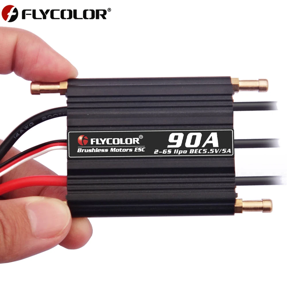 Flycolor 50A 70A 90A 120A 150A 2-6S Chống Thấm Nước Không Chổi Than ESC Điều Khiển Tốc Độ 5.5V/5A BEC programme Thẻ Cho Xe Đua Thuyền Đồ Chơi